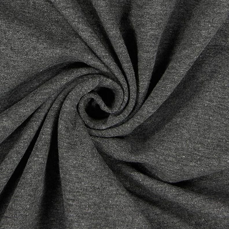 French Terry léger chiné – anthracite,  image number 2