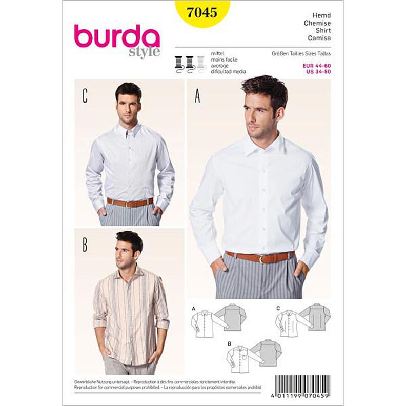 Chemise, Burda 7045,  image number 1