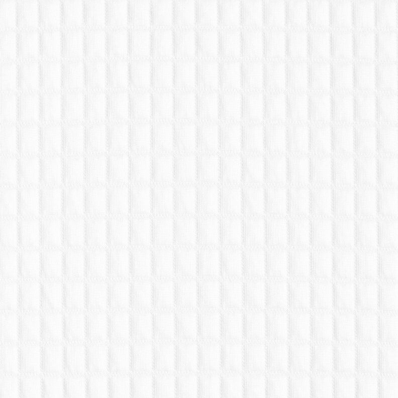 Jersey matelassé à carreaux – blanc, image number 1
