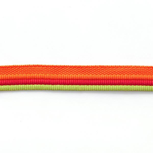 Trio passepoil [ 15 mm ] – vert clair/orange,  image number 2