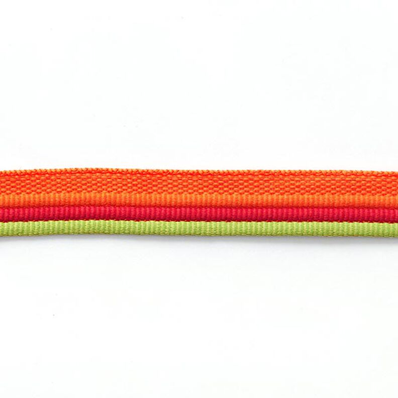 Trio passepoil [ 15 mm ] – vert clair/orange,  image number 2