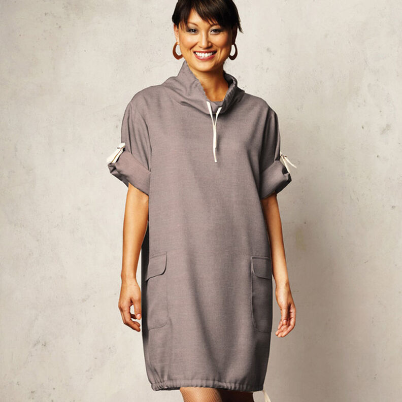 French Terry léger uni – taupe,  image number 9