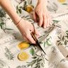 Tissu de décoration Semi-panama Herbes aromatiques – nature/jaune,  thumbnail number 6