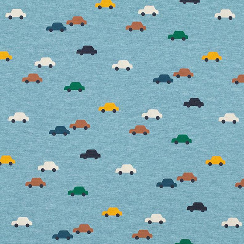 Jersey coton Voitures jouets – bleu jean/nature,  image number 1