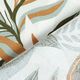 Tissu de décoration Canvas feuilles peintes – vert/blanc,  thumbnail number 5