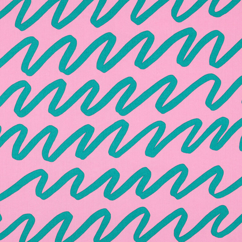 Popeline coton Making Waves | Nerida Hansen – rose,  image number 1