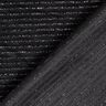 Tissu Nicki Rayures pailletées – noir/argent métallisé,  thumbnail number 4