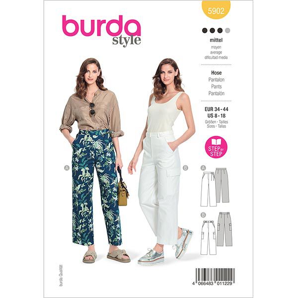 Pantalon  | Burda 5092 | 34-44,  image number 1