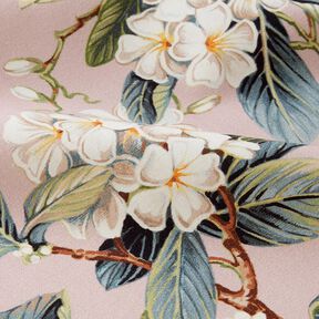 Tissu de décoration Canvas Arbre en fleurs – vieux rose clair, 