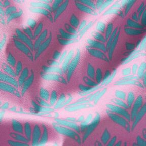 Coton enduit Sujets abstraits – rose/bleu aqua, 