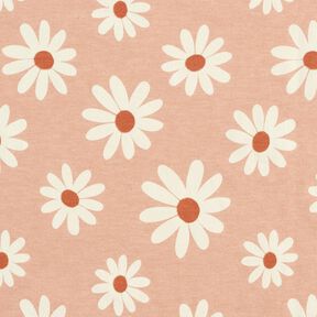 Coton mélangé Jersey Petite fleur – vieux rose clair, 