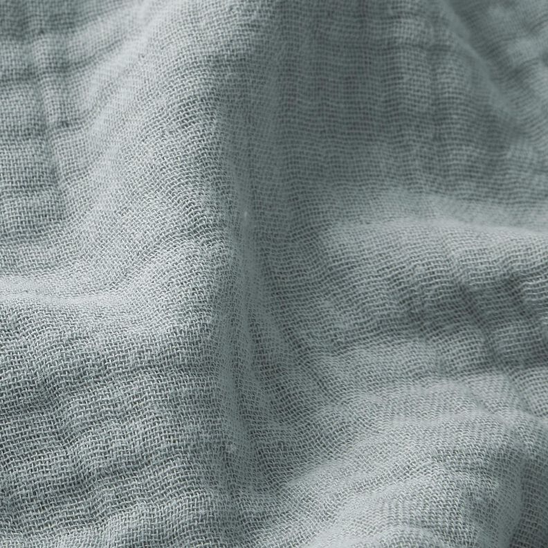 Tissu triple gaze de coton Uni – gris éléphant,  image number 2