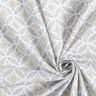 Tissu en coton Popeline Cercles de leurs – blanc/vert,  thumbnail number 3