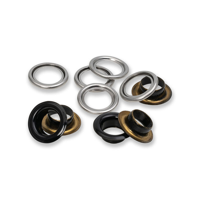 Œillets avec rondelles [20 unités | Ø 11 mm] | Prym – noir/argent métallisé,  image number 2