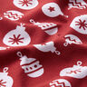 Jersey de coton Boules de sapin de Noël – carmin,  thumbnail number 2