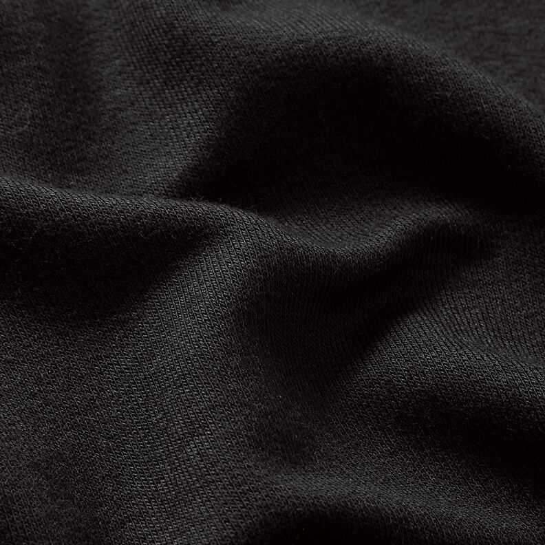 LENZING™ ECOVERO™ French Terry léger – noir,  image number 2