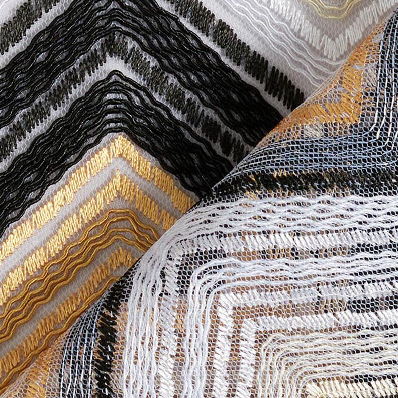 Tulle Zigzag – marron clair/noir, image number 5
