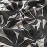 Tissu de décoration Semi-panama Feuilles sobres – noir/nature,  thumbnail number 2