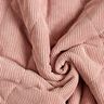 Tissu matelassé Velours côtelé à losanges avec envers fourrure – vieux rose,  thumbnail number 4