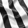 Satin de polyester larges rayures verticales – noir/blanc,  thumbnail number 2