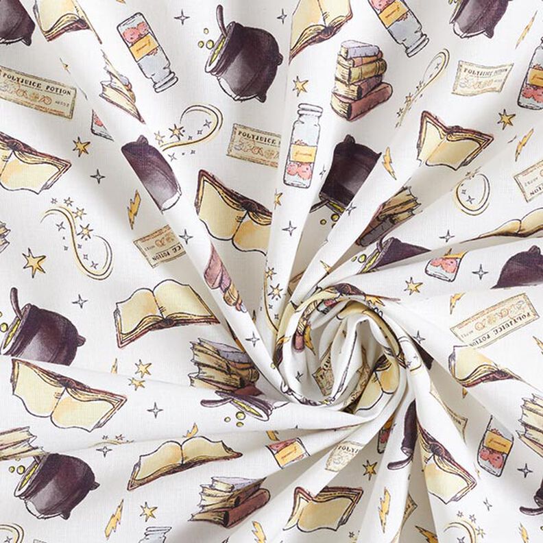 Popeline coton tissu sous licence Harry Potter potion magique | Warner Bros. – blanc,  image number 3