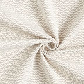 Tissu de décoration Jacquard Chevron discret – beige foncé, 