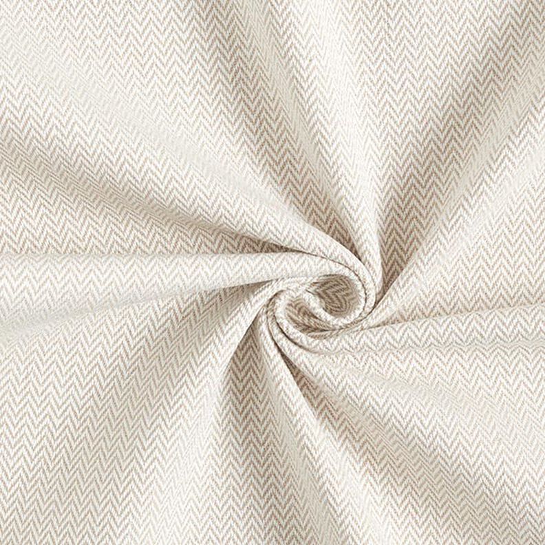 Tissu de décoration Jacquard Chevron discret – beige foncé,  image number 1