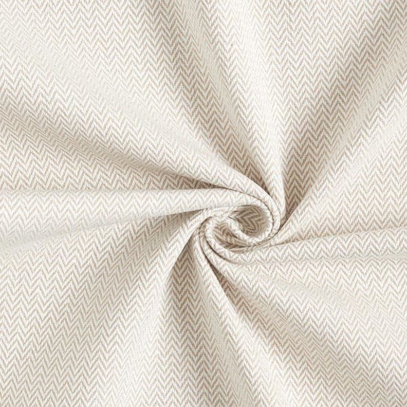 Tissu de décoration Jacquard Chevron discret – beige foncé,  image number 1