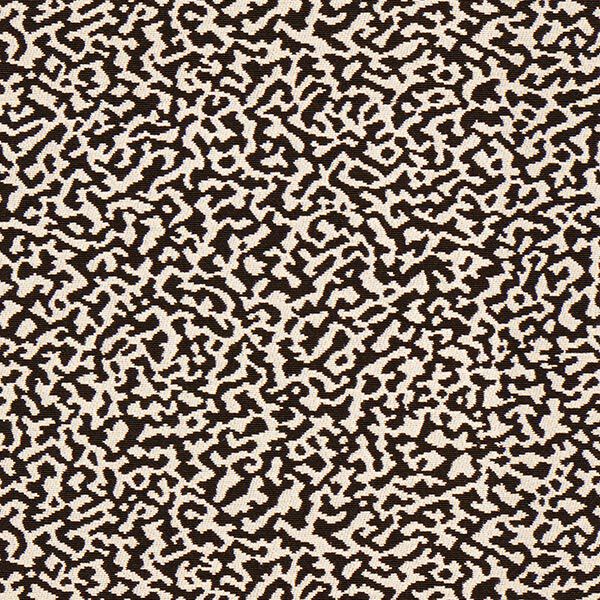 Tissu d’ameublement Jacquard Motif léopard abstrait, grand – noir/sable,  image number 1