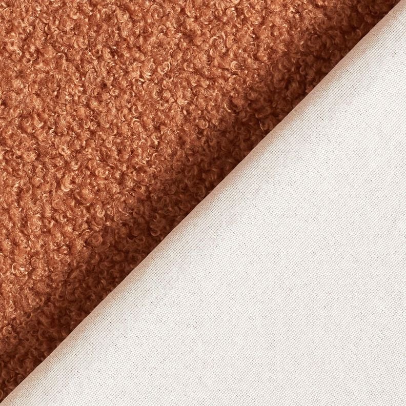 Tissu de revêtement Tissu peluche doux – terre cuite, image number 3