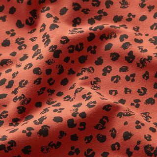 Jersey coton imprimé guépard – terre cuite, 