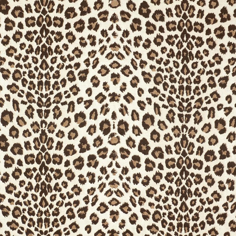 Tissu de revêtement Jacquard Léopard – crème/anémone,  image number 1