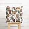 Tissu de décoration Semi-panama village d’hiver – écru,  thumbnail number 8