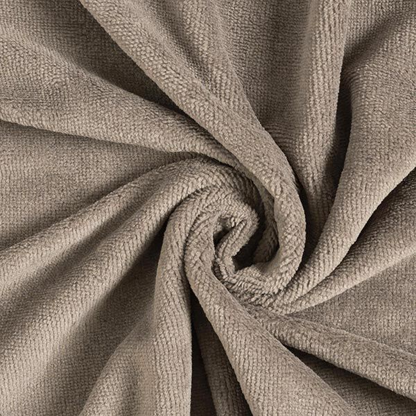 Tissu éponge douillet Bambou Uni – marron clair – Échantillon, image number 1