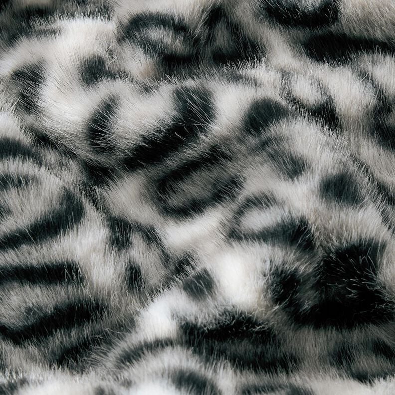 Fourrure synthétique léopard des neiges – argent/anthracite, image number 6