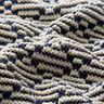 Grandes mailles de coton Losanges – blanc/bleu marine,  thumbnail number 2