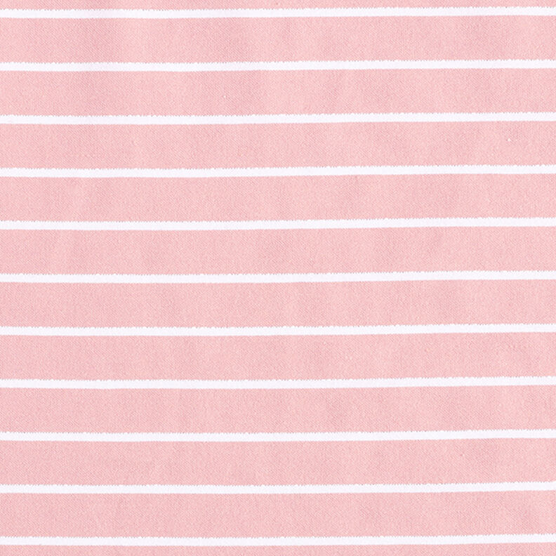 Viscose stretch à rayures pailletées – rose/blanc,  image number 1
