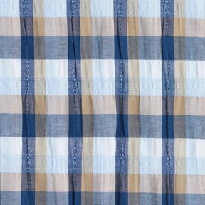 Coton mélangé Carreaux crashés multicolores – bleu, 