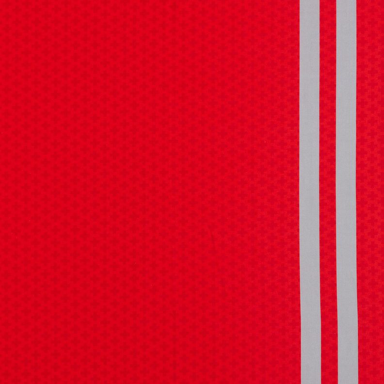 French Terry Sweat d’été Tissu bordure Médecin urgentiste d’un jour – rouge/argent,  image number 1