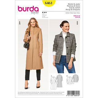 Manteau | Veste, Burda 6461 | 34 - 46, 