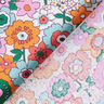 Tissu en coton Cretonne Fleurs multicolores – blanc/orange clair,  thumbnail number 4