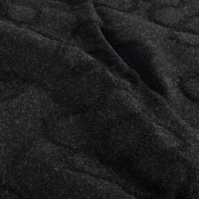 Tissu pour manteau magnifiques fleurs – noir, 