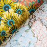 Coton enduit Blumenmeer – bleu océan/terre cuite,  thumbnail number 5