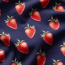 Jersey coton Fraises Impression numérique | STENZO – bleu marine/rouge feu, 