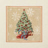 panneau décoratif Gobelin Sapin de Noël – carmin/beige clair,  thumbnail number 1