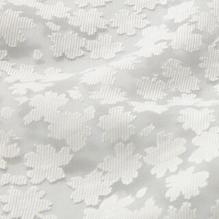 Organza dévoré Petites fleurs – blanc, 