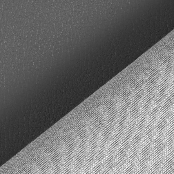 Tissu d’ameublement similicuir aspect naturel – gris foncé,  image number 3