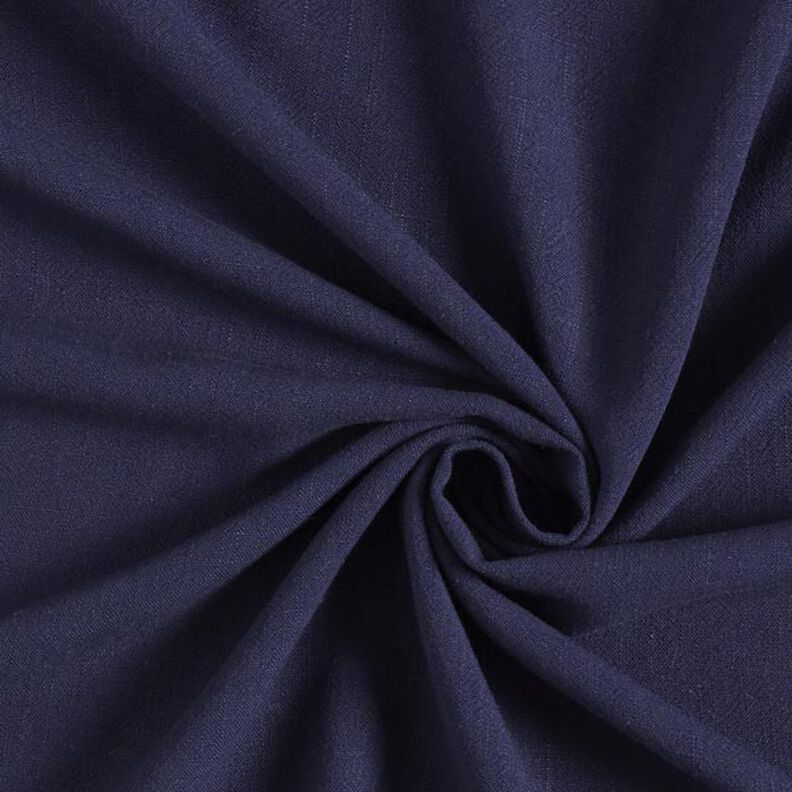 Viscose et lin doux – bleu marine,  image number 1