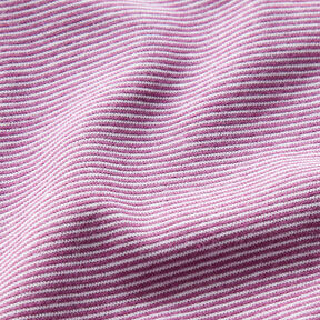 Bordures Tissu tubulaire à fines rayures – lilas rouge/blanc, 