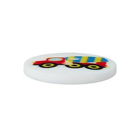 Bouton polyester Véhicules de chantier – orange, 